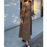 ボリュームスリーブふくれジャガードワンピース | JUNOAH | 詳細画像5 