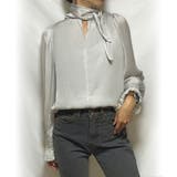 サテンライクリボンブラウス | JUNOAH | 詳細画像9