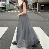 ショルダーリボンチュールドッキングキャミワンピース | JUNOAH | 詳細画像12