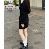 ハイネックウエストタックミニワンピース | JUNOAH | 詳細画像3
