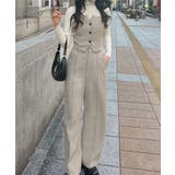 バックレースアップビスチェ+スラックスパンツ set | JUNOAH | 詳細画像13