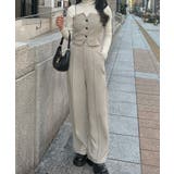 バックレースアップビスチェ+スラックスパンツ set | JUNOAH | 詳細画像15
