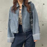 デニムオーバーサイズショートジャケット | JUNOAH | 詳細画像10