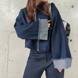 デニムオーバーサイズショートジャケット | JUNOAH | 詳細画像5
