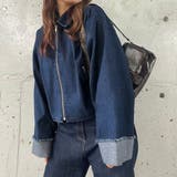 デニムオーバーサイズショートジャケット | JUNOAH | 詳細画像8