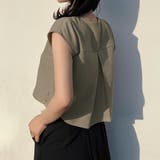 キーネックショートベスト | JUNOAH | 詳細画像6 