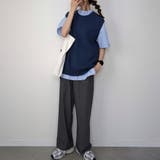 半袖バンドカラーストライプオーバーシャツ | JUNOAH | 詳細画像6
