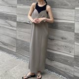 チェーンVネックキャミIラインワンピース | JUNOAH | 詳細画像8