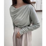 ドレープデザインカットソー | JUNOAH | 詳細画像15