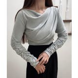 ドレープデザインカットソー | JUNOAH | 詳細画像17