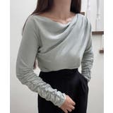 ライトグレー | ドレープデザインカットソー | JUNOAH