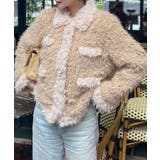 ベージュ | バイカラーフェイクファーショートコート | JUNOAH