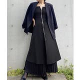 Wジップハイウエストレイヤード風キャミワンピース+プリーツスカート set | JUNOAH | 詳細画像2