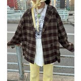 オーバーサイズチェックテーラードシャツジャケット | JUNOAH | 詳細画像12