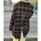 オーバーサイズチェックテーラードシャツジャケット | JUNOAH | 詳細画像13