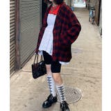 オーバーサイズチェックテーラードシャツジャケット | JUNOAH | 詳細画像6