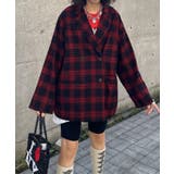 オーバーサイズチェックテーラードシャツジャケット | JUNOAH | 詳細画像7