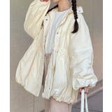 アイボリー | 中綿ドロストバルーンコート | JUNOAH