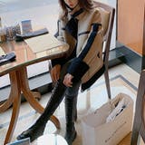 配色ボアパイピングムートンジャケット | JUNOAH | 詳細画像7