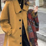 胸ポケットラージカラーロングコート | JUNOAH | 詳細画像7 