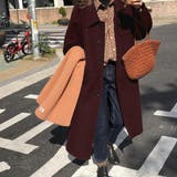 胸ポケットラージカラーロングコート | JUNOAH | 詳細画像8 