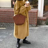 ベージュ | 胸ポケットラージカラーロングコート | JUNOAH