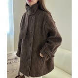 ボリュームスリーブシャギーステンカラーコート | LAUIR | 詳細画像12 