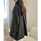 ボリュームスリーブシャギーステンカラーコート | LAUIR | 詳細画像3 