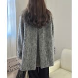 ボリュームスリーブシャギーステンカラーコート | LAUIR | 詳細画像7 