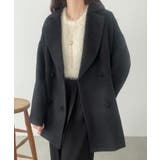 ブラック | シャギーテーラードミドルコート | LAUIR