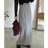 裏起毛ラップ風ツイードスカート | LAUIR | 詳細画像6 