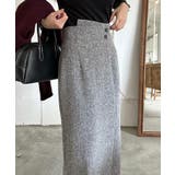 裏起毛ラップ風ツイードスカート | LAUIR | 詳細画像8 