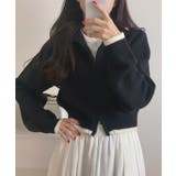 配色ショート丈ダブルジップニット | LAUIR | 詳細画像3