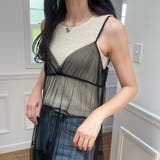 チュールティアードキャミワンピ＋ノースリワンピースセット | LAUIR | 詳細画像6 