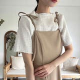 ベージュ | ショルダーリボンキャミワンピース | LAUIR