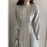 ウエスト切替タックロングワンピース | LAUIR | 詳細画像34
