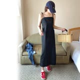 肩リボン裾タックIラインキャミワンピース | LAUIR | 詳細画像4