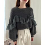 フリルチュールシャギーニット | LAUIR | 詳細画像10 