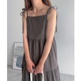 FILLOU ショルダーリボンティアードキャミワンピース | JUNOAH | 詳細画像13