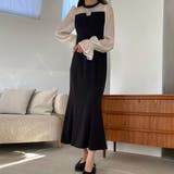 FILLOU レースドッキングマーメイドワンピース | JUNOAH | 詳細画像11