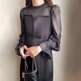 Bブラック | FILLOU レースドッキングマーメイドワンピース | JUNOAH