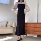 FILLOU レースドッキングマーメイドワンピース | JUNOAH | 詳細画像4