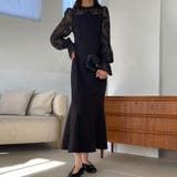 FILLOU レースドッキングマーメイドワンピース | JUNOAH | 詳細画像8