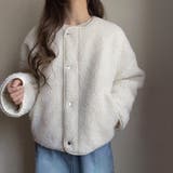 FILLOU リバーシブルキルティングボアショートジャケット | JUNOAH | 詳細画像10