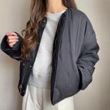 ブラック | FILLOU リバーシブルキルティングボアショートジャケット | JUNOAH