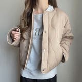 モカ | FILLOU リバーシブルキルティングボアショートジャケット | JUNOAH