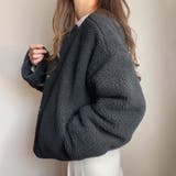 FILLOU リバーシブルキルティングボアショートジャケット | JUNOAH | 詳細画像6