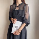 ブラック | FILLOU シアーボレロ+キャミワンピース | JUNOAH