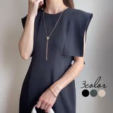 FILLOU スクエアスリーブタイトワンピース【ペチスカートセット】 | JUNOAH | 詳細画像1 