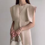 FILLOU スクエアスリーブタイトワンピース【ペチスカートセット】 | JUNOAH | 詳細画像10 